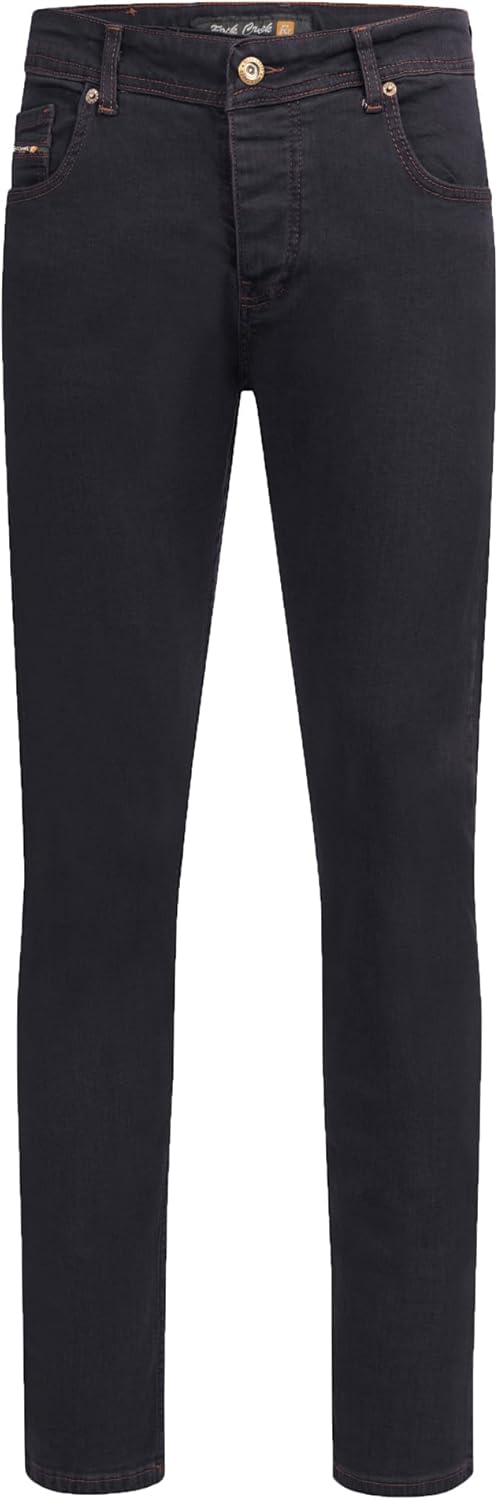 Rock Creek Herren Jeans Hose Denim Blau Straight-Cut Gerades Bein RC-2091 29W / 32L Dunkelblau - Rc-