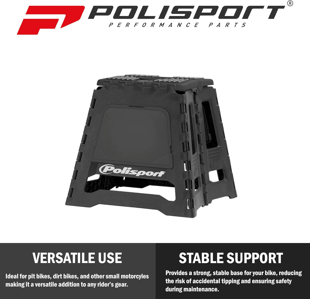 Polisport Ständer faltbar schwarz 8981500007, Schwarz