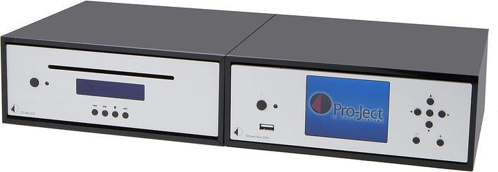 Pro-Ject CD Box DS, High End Audio CD Player mit 24bit/192kHz Burr Brown DAC (Silber), Silber