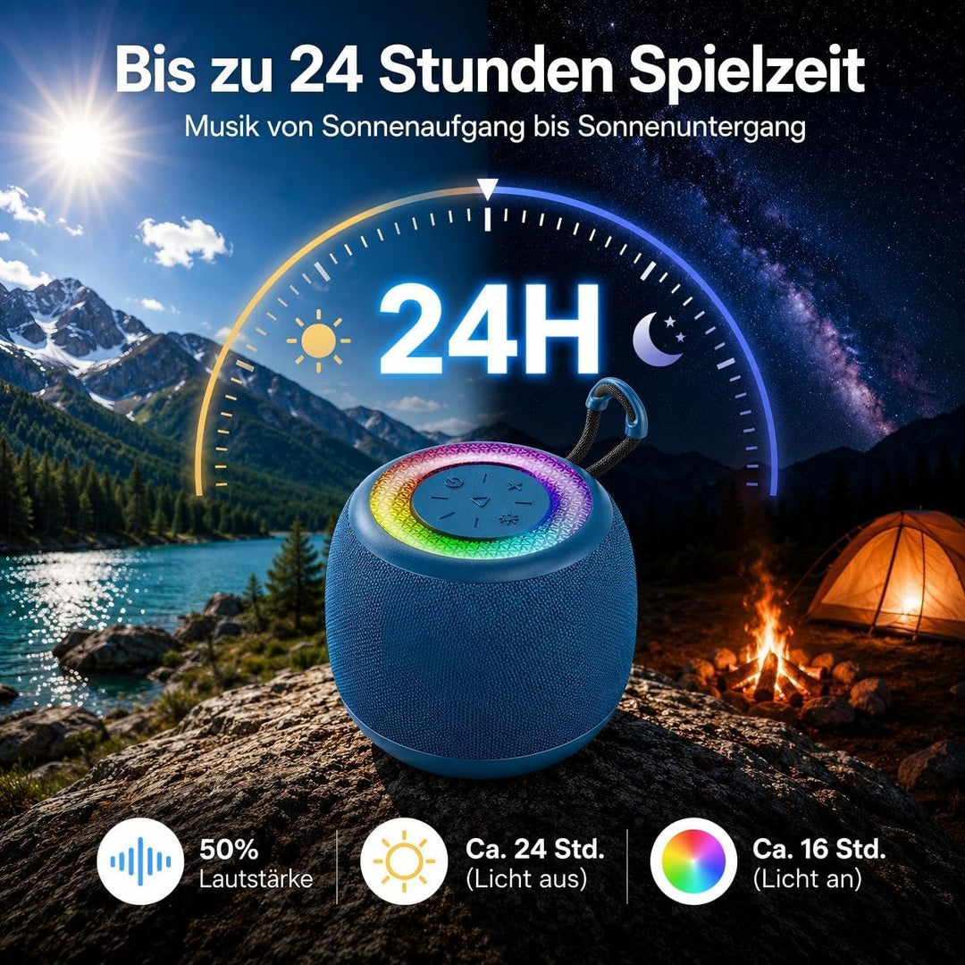 JYX Bluetooth Lautsprecher, 40W Tragbarer Party Lautsprecher mit Bluetooth 5.3, IPX7 Wasserdicht, TW