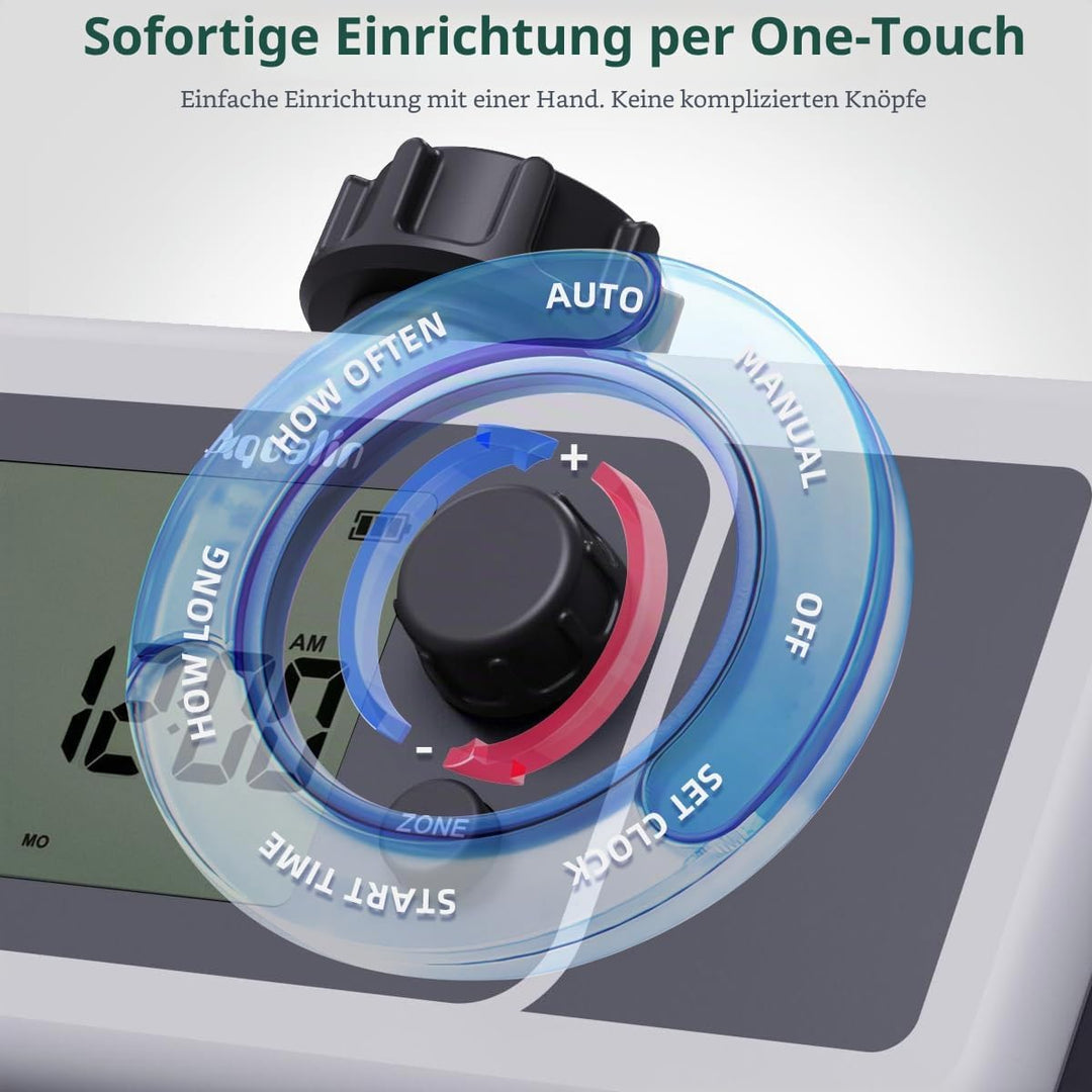 4-Auslass-Wasser-Timer, automatischer Bewässerungsschlauch-Sprinkler-Timer, 4-Zonen-programmierbare