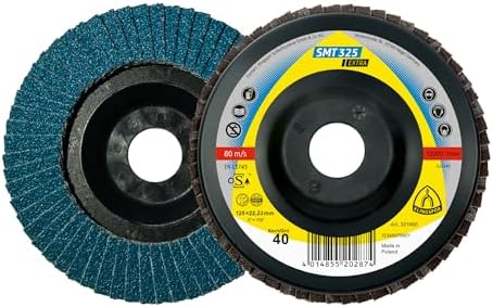 Klingspor 321655 SMT 325 EXTRA, Schleifmop Scheibe EXTRA, Verpackungseinheit 10, 115X22,23, 80 x for