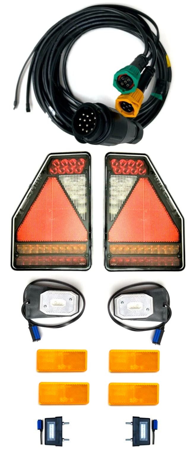 Anhängerbeleuchtung LED Rückleuchte SET Kabel 7,7 M Kennzeichen 12V Control Box