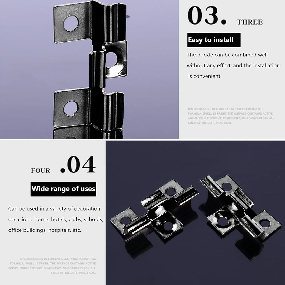 100 Stück WPC Clips Edelstahl, Terrassenclips Clips Klammer WPC Dielen Befestigungsclips (10mm), 10m