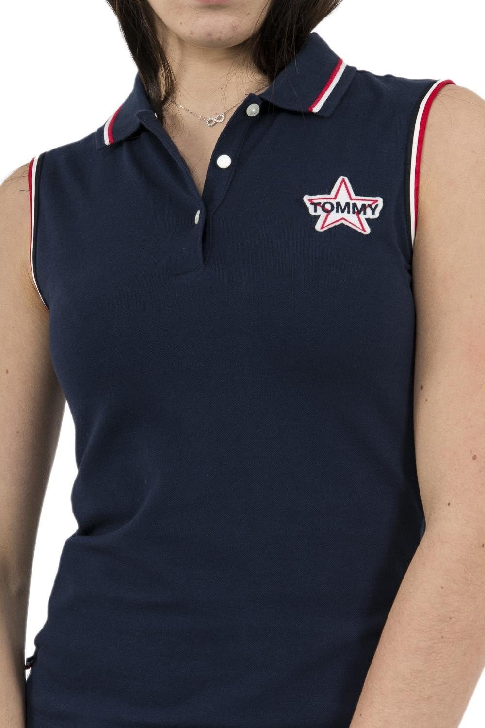 Tommy Jeans Badge W Polo Black Iris