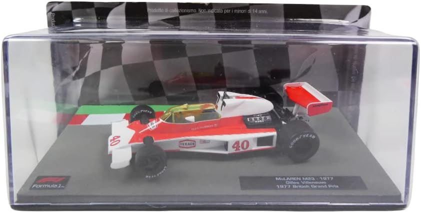 OPO 10 - Formel 1 Auto 1/43 kompatibel mit McLaren M23 1977 Gilles Villeneuve British GP - MFD03