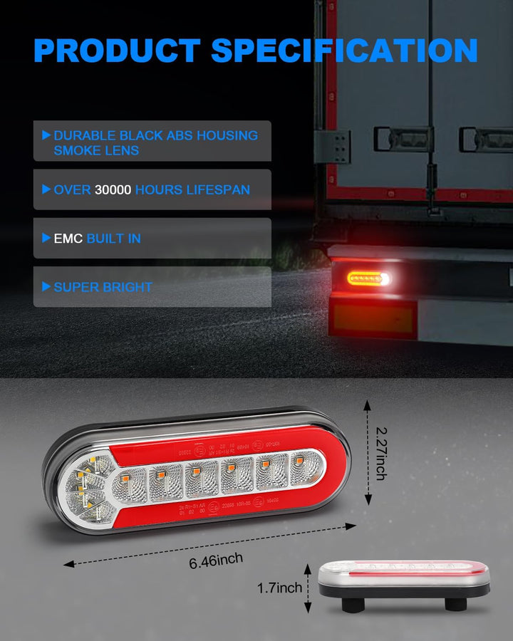 SUPAREE LED Rückleuchten Anhänger 12v LED Anhänger Rückleuchten set Anhänger LED Beleuchtung set 12-