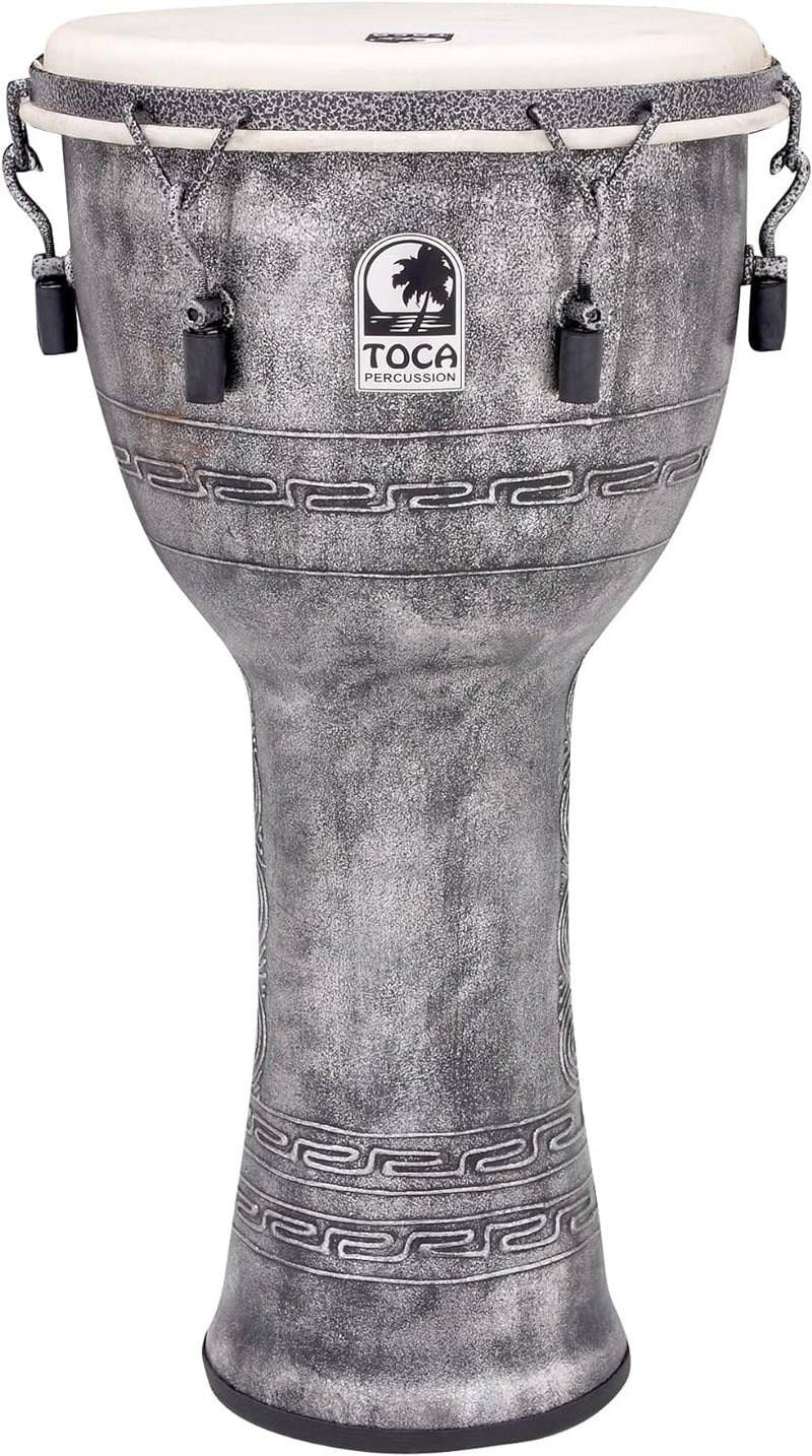 TOCA Djembe Freestyle Mech. Tuned Antique Silver 12&