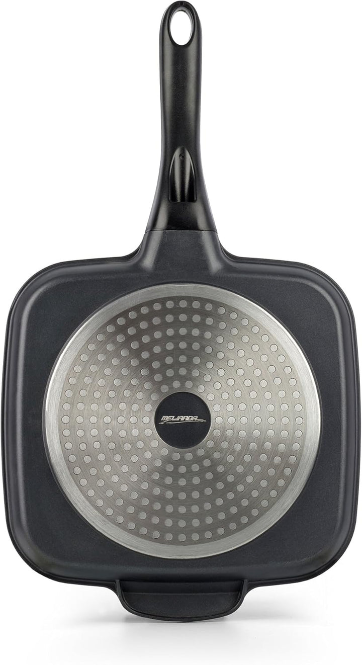 melianda MA-18330 3-in-1 Multigrillpfanne, Multipfanne (drei Unterteilungen, geeignet für Elektro-,