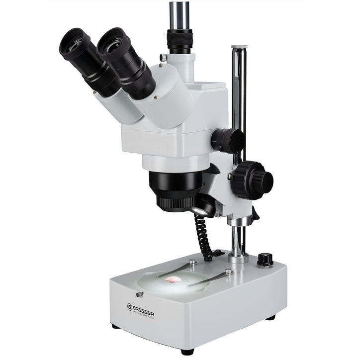 Bresser 3D Stereo Auflicht- Durchlicht Mikroskop Advance ICD 10x-160x mit trinokularem Kamera Aufsat