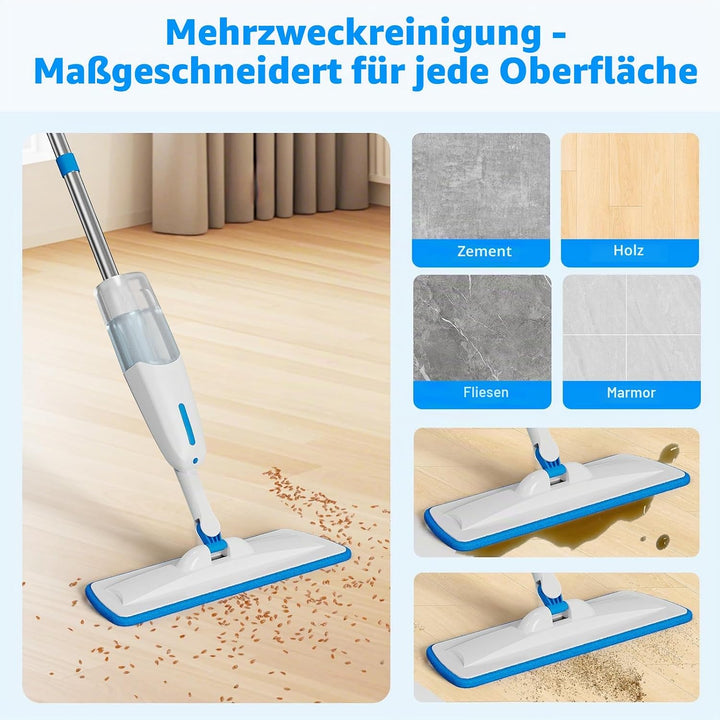 Ersatzpads für Enigma S1 Sprühwischer, 6er-Pack Tiefenreinigungs-Pads, waschbare Mikrofaser-Wischbez