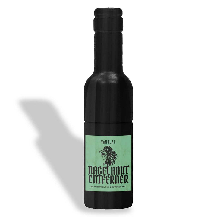 "Nagelhautentferner" veganer Nagellack in Wein-Flasche - Farblack für Maniküre, Nageldesign & Beauty