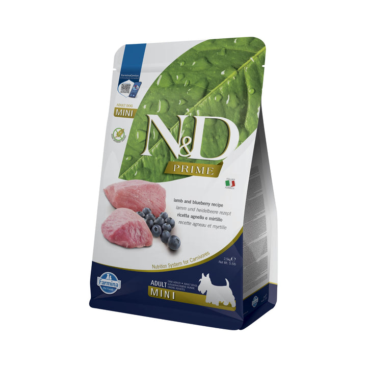 Farmina, N&amp;D, Adult, Mini, Lamm und Heidelbeere 2.5 kg Multicolour, Multicolour