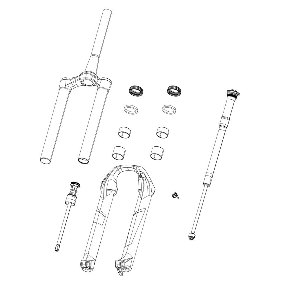 RockShox Unisex – Erwachsene Verschlusskappe-03059367 Verschlusskappe, Schwarz, Einheitsgrösse