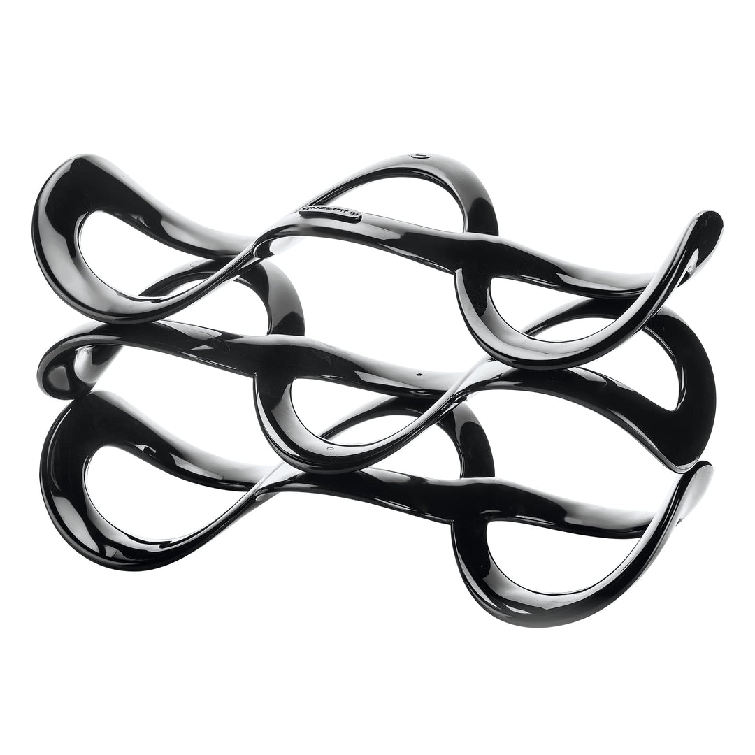 Guzzini - Icons, Cuvée Universal-Flaschengestell - Schwarz, 32,4 x 16 x h18,2 cm - 17010010 Schwarz