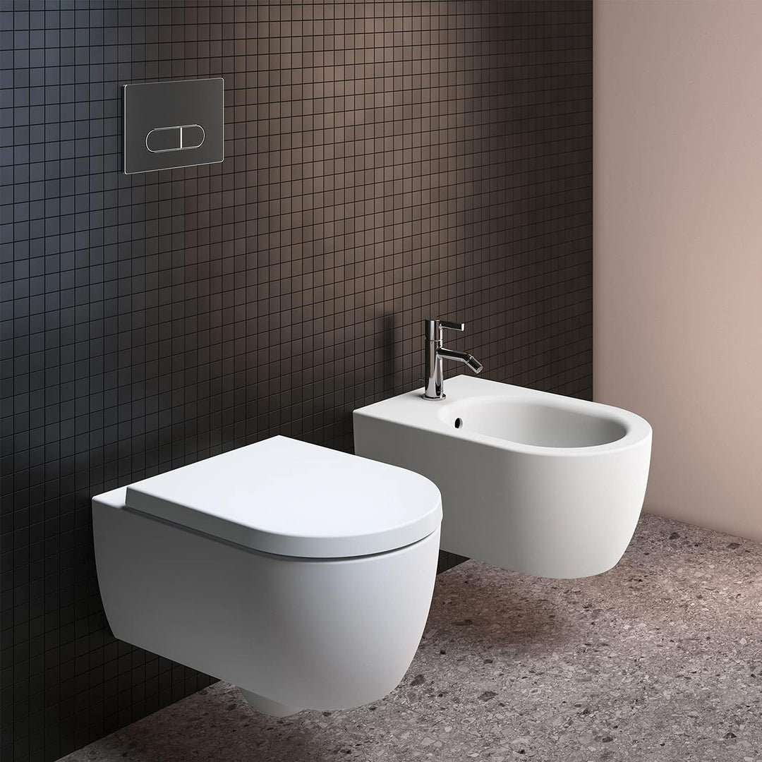 Ideal Standard T3760V1 Blend Curve WC-Sitz mit Softclosing, Wrapover Seidenweiss, Seidenweiss