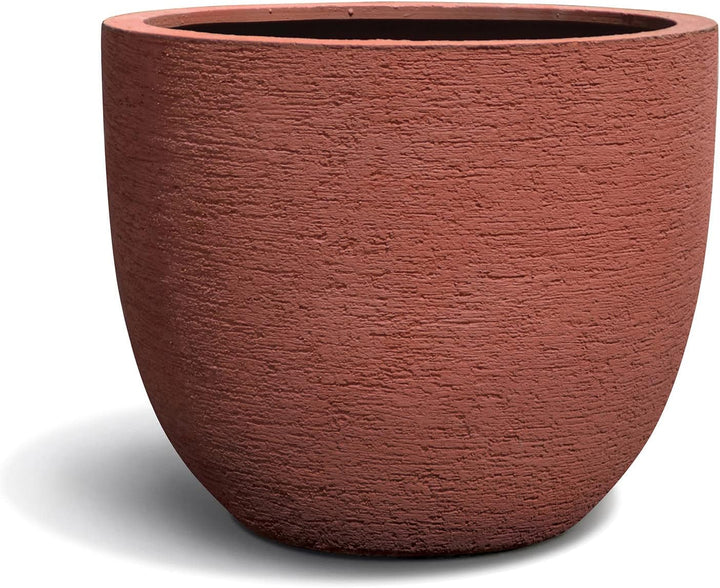 ESCHBACH® Pflanzkübel Egg Pot 40 Rosso Rot Rund * 36 x 36 x 31 cm * 10 Jahre Garantie 36x36x31, 36x3