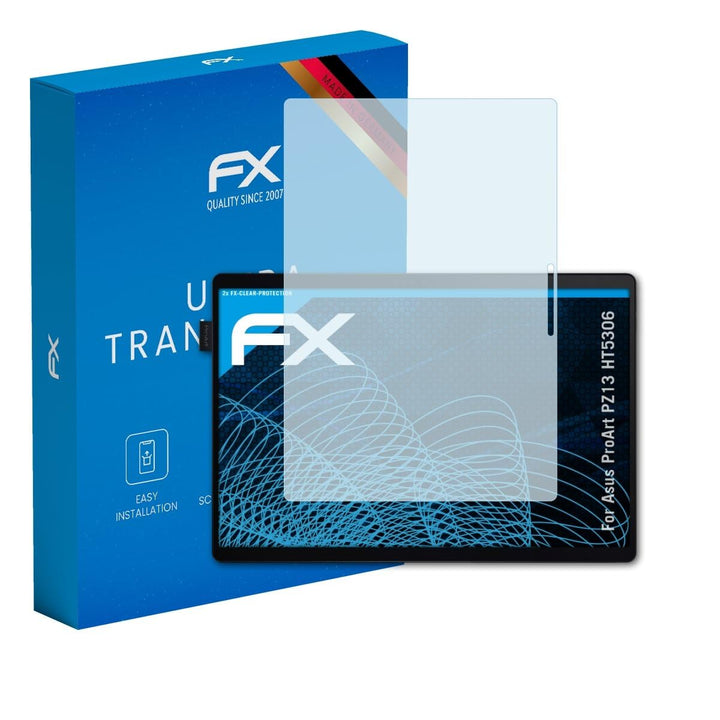 atFoliX Schutzfolie kompatibel mit Asus ProArt PZ13 HT5306 Folie, ultraklare FX Displayschutzfolie (