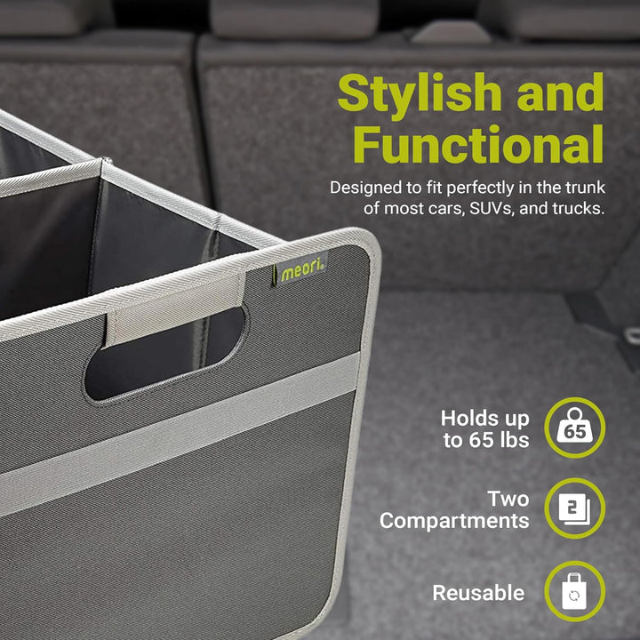 meori Aufbewahrungsbox faltbar Traglast 30 kg - 50cm 32cm 27.5cm Grösse L - Granite Grey Box Granit,