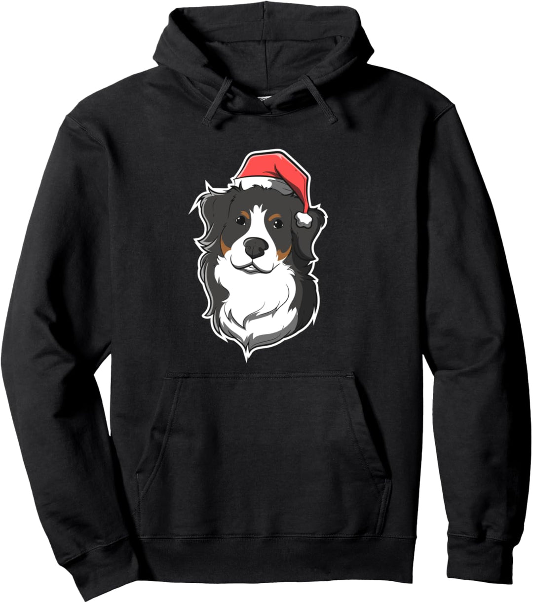 Weihnachten Berner Sennenhund Bild Pullover Hoodie