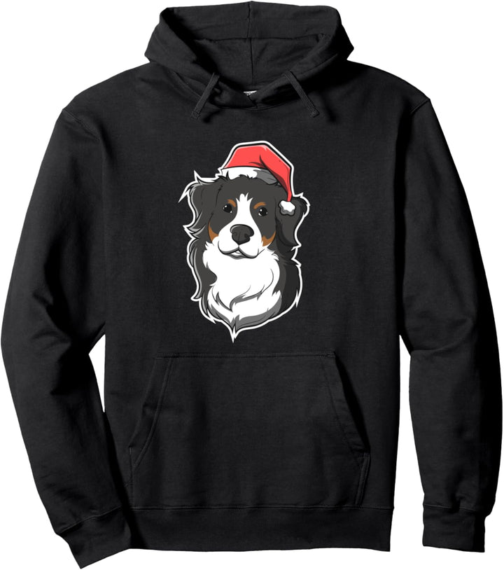 Weihnachten Berner Sennenhund Bild Pullover Hoodie