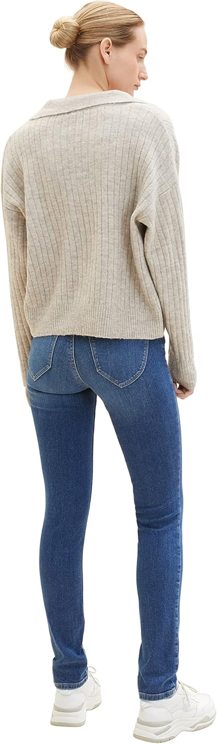TOM TAILOR Damen Alexa Slim Jeans 26W / 32L 10281 - Mid Stone Wash Denim, 26W / 32L 10281 - Mid Ston