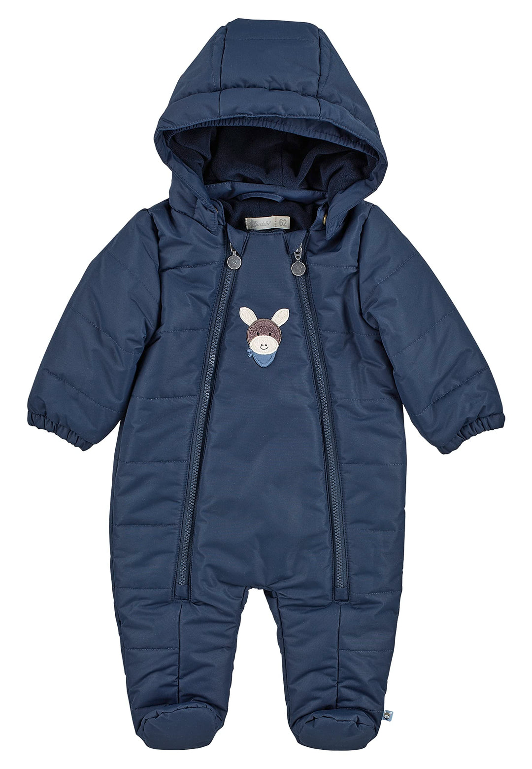 Sterntaler Unisex Kinder Overall Baby Overall gesteppt mit Kapuze Esel Emmi 74 Marine, 74 Marine