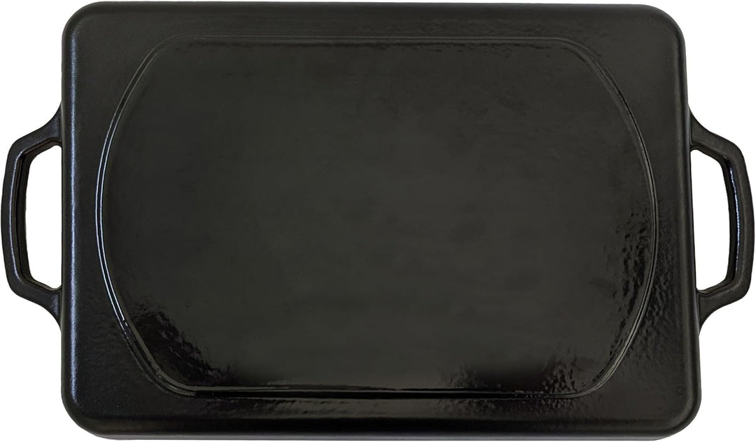 kela Grillplatte Induktion 35 x 25 cm CALIDO, Grillplatte Gusseisen emailliert für den Herd, hitzebe