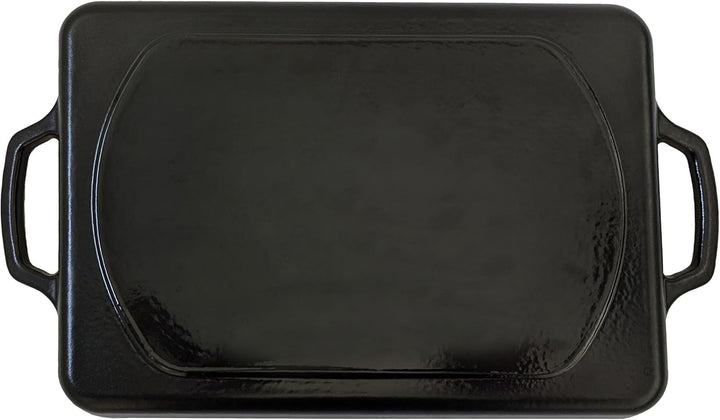 kela Grillplatte Induktion 35 x 25 cm CALIDO, Grillplatte Gusseisen emailliert für den Herd, hitzebe