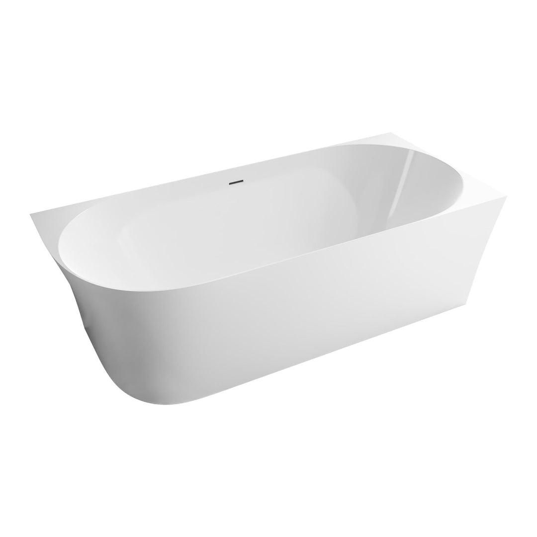 BERNSTEIN Eck-Badewanne aus Sanitäracryl Wanne mit Doppelwandiger Konstruktion 150 x 78 x 60 cm - St