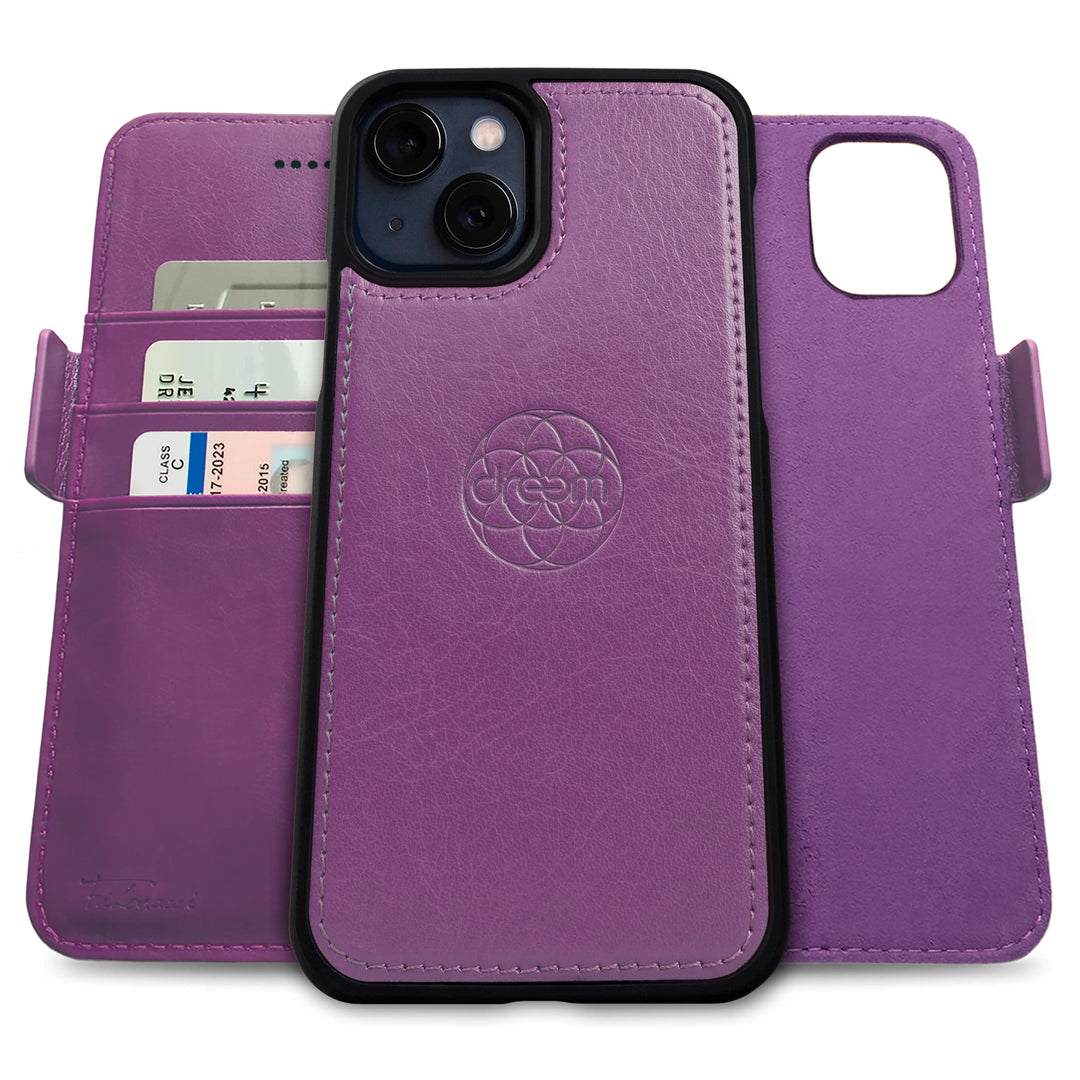 Dreem Fibonacci iPhone 13 Brieftaschen-Etui / 2-in-1 stossfestes Etui und abnehmbares Folio aus vega
