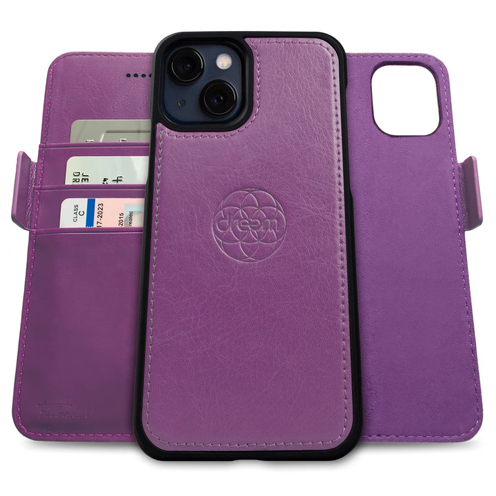 Dreem Fibonacci iPhone 13 Brieftaschen-Etui / 2-in-1 stossfestes Etui und abnehmbares Folio aus vega