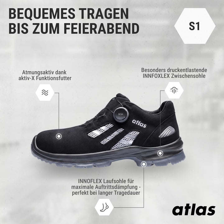 Atlas Flash 3200 BOA® | ESD - EN ISO 20345 S1 SRC - Gr. 36-49 38 EU Mehrfarbig, 38 EU Mehrfarbig