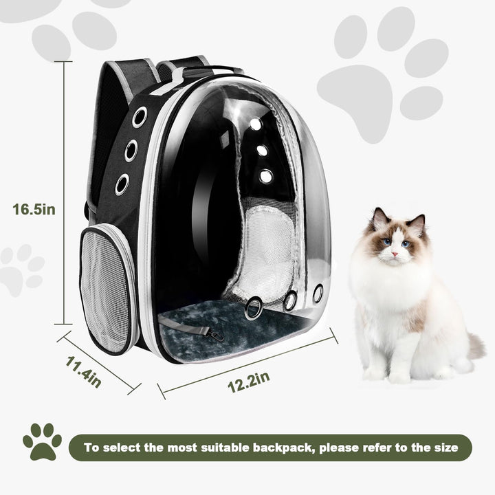 Katzen-Rucksack, Haustier-Tragetasche mit belüftetem Design zum Tragen von Welpen und Katzen, Hausti