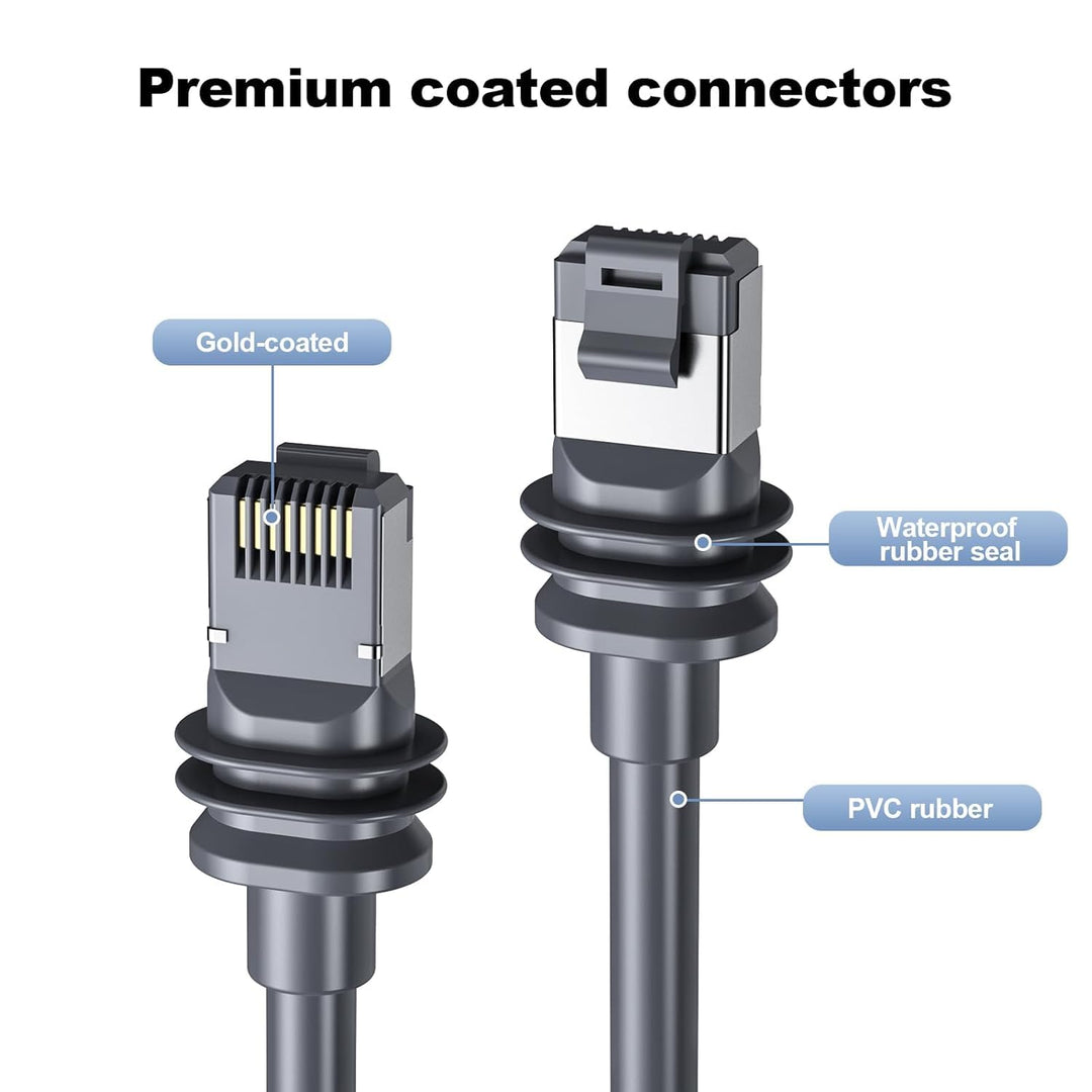 Starlink Gen 3 Kabel, 150FT/46M Starlink-Kabel für Starlink-Mini/Gen 3, Wasserdichtes Starlink-Ersat