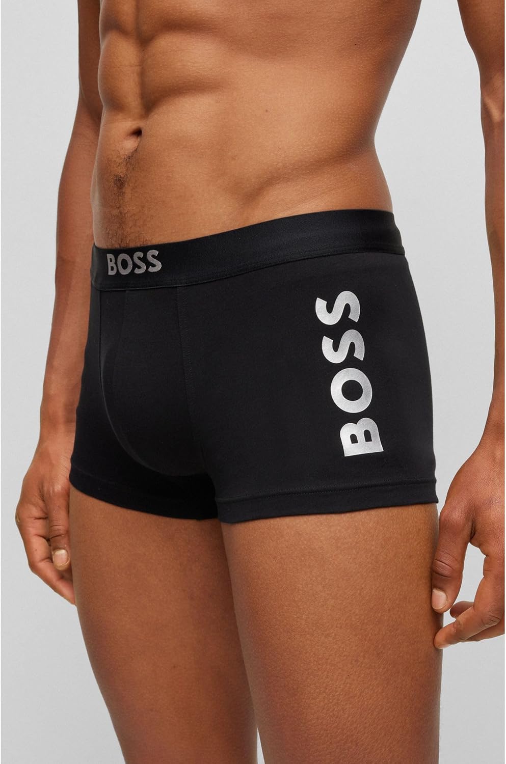 BOSS Herren Unterw�sche Unterhosen Trunk Cotton Stretch M -001 Black, M -001 Black