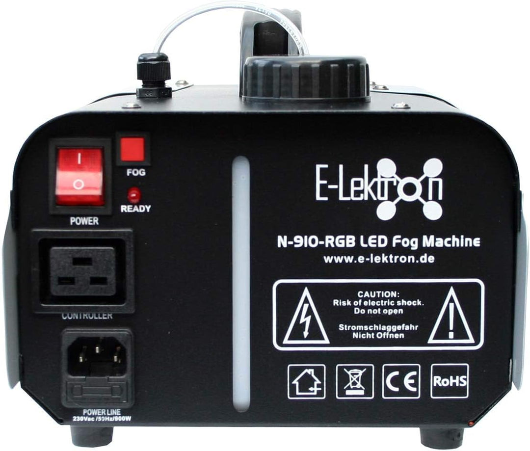 E-Lektron N-910-RGB Nebelmaschine 900W mit LED-Beleuchtung und Funk-Fernbedienung