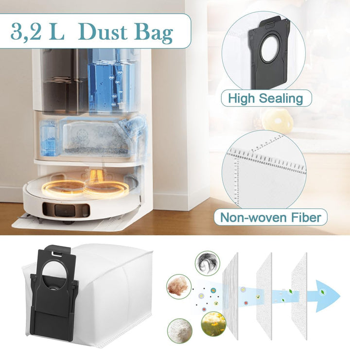 SpeHiate Zubehör für Dreame L10s Pro Ultra Heat/ L10s Ultra Gen 2 Saugroboter, Ersatzteile Kit für D