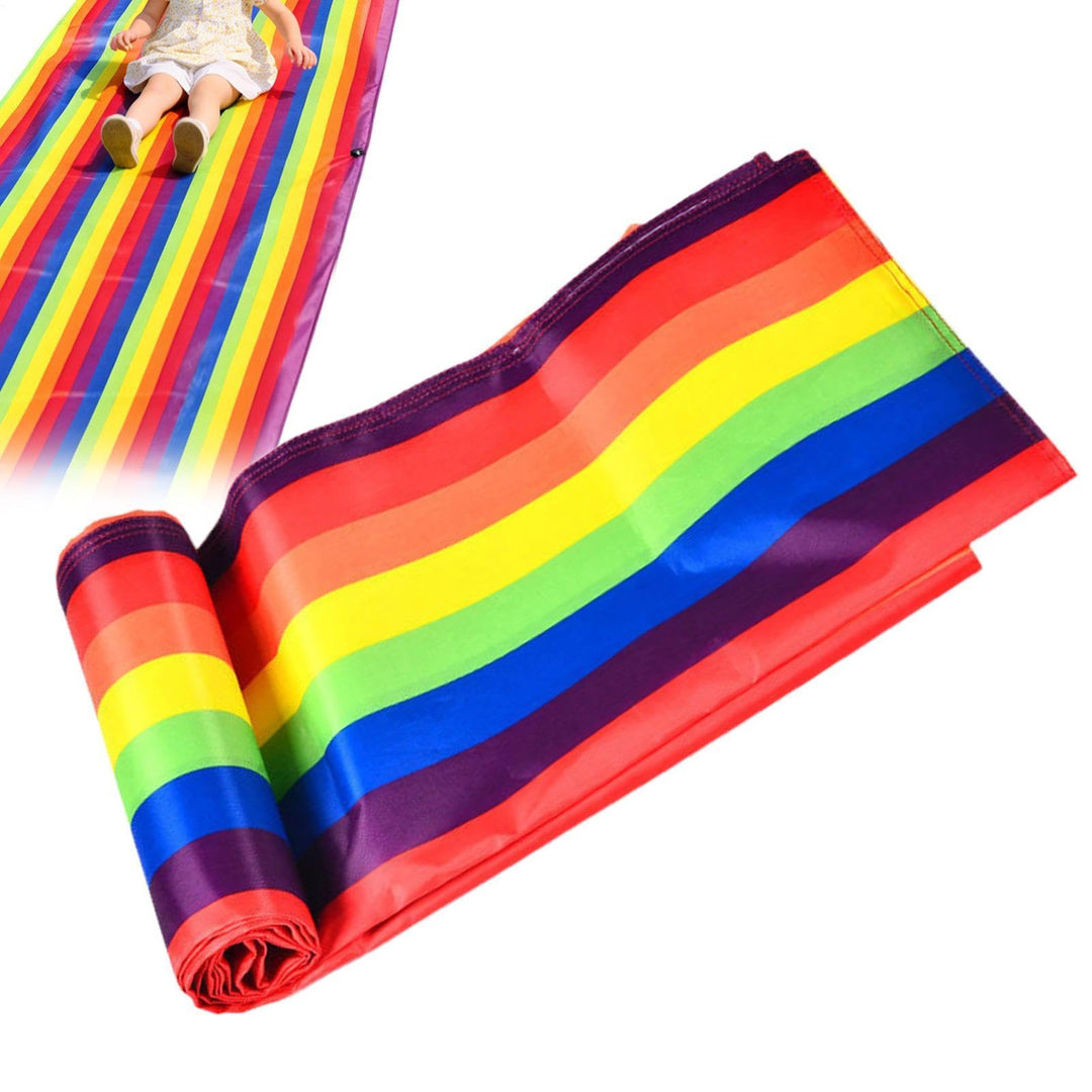 Rutschplane für Rasen–Extra Lange, BunteRutschmatte, L