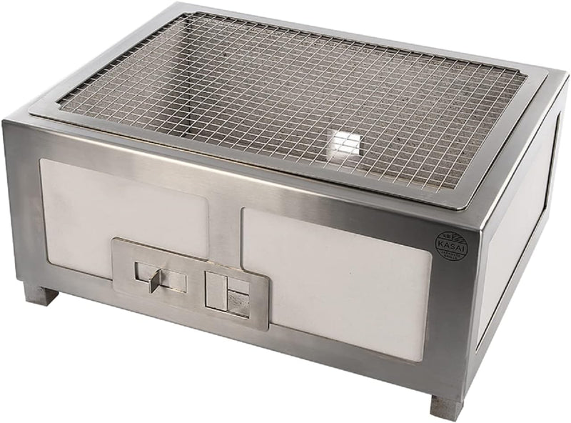 SousVideTools Konro-Grill, Keramik, Medium, traditioneller japanischer Hibachi-Grill, 20,5 x 54,6 x