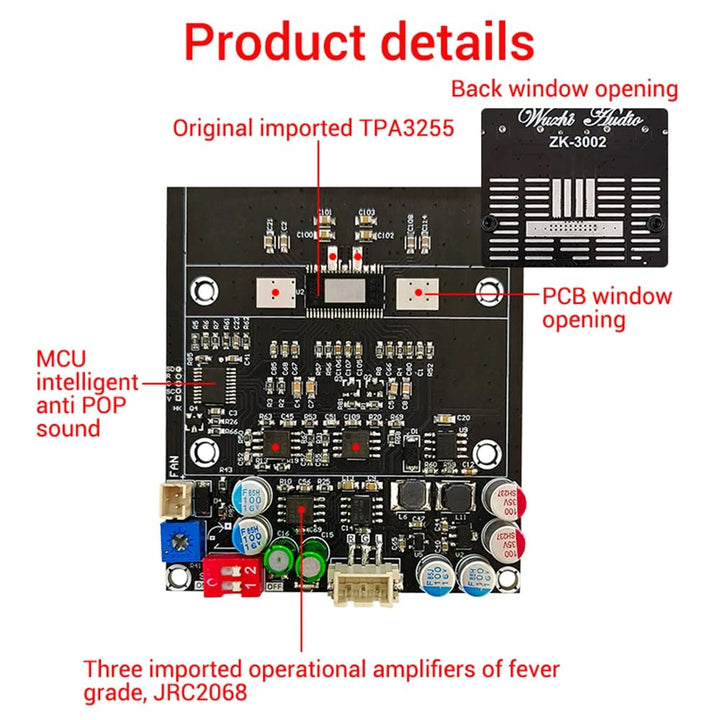 DollaTek TPA3255 Digitalverstärkerplatine HighPower Stereo Sound 300wx2 Bridge Mono600W DC18-50V für