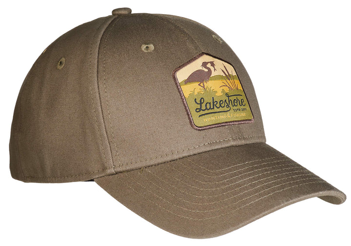 Lakeshore® Jagd Cap, Angel, Outdoor Kappe, Olive, 100% Baumwolle, Damen und Herren