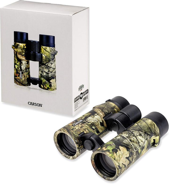 Carson RD Full-Size Fernglas, Doppelstegdesign, 10x42mm, Mossy Oak Tarnoptik, wasserdicht, robust, b