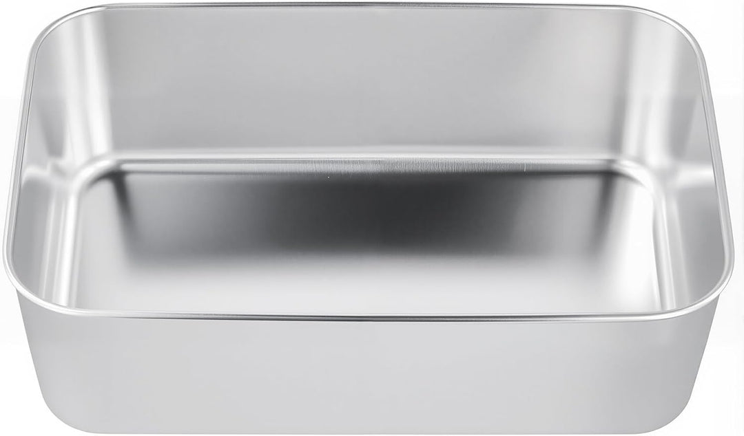SINJEUN 4er Set Kastenform Edelstahl, 22 x 14,5 x 5,5 cm Rechteckig Edelstahl Brotbackform Kasten, T