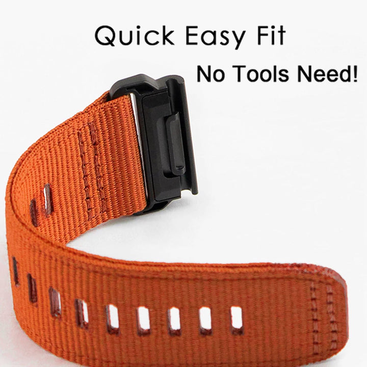 YOOSIDE Nylon Armband für Garmin Fenix 8 47mm / epix Pro 47mm / Fenix 7/6/5, Verbessert Quick Fit 22