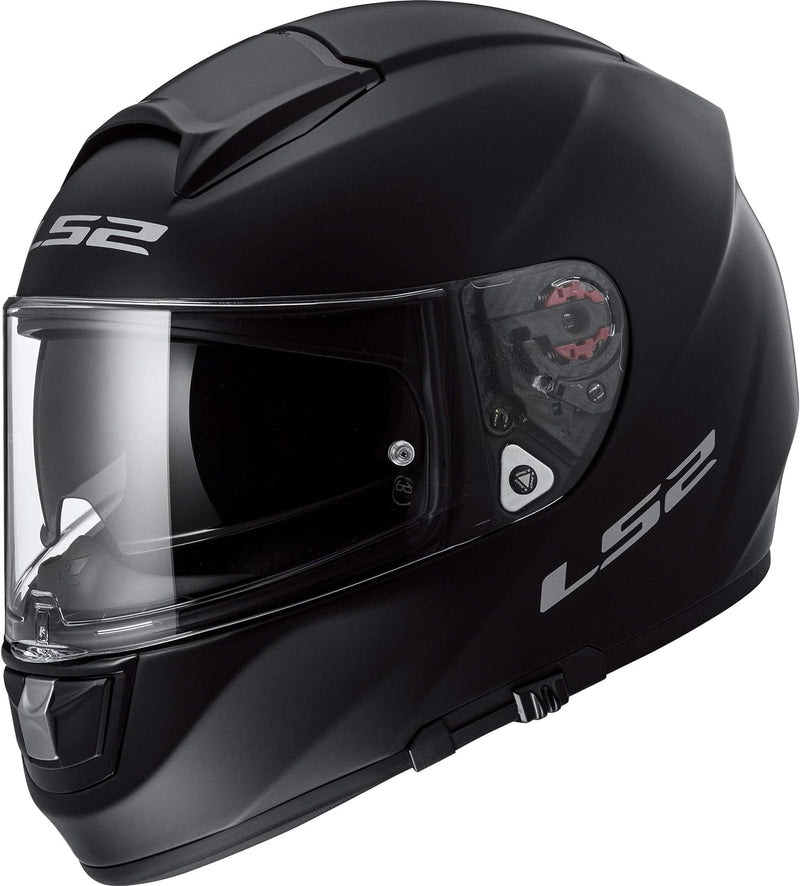 LS2 Integralhelm FF397 Vector Vantage schwarz matt rot Sonnenblende XXL, XXL