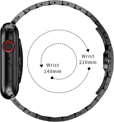 ANYE Kompatibel für Apple Watch 7 Armband 41mm Edelstahl, Apple Watch Series 8 Metall Armbänder Ersa