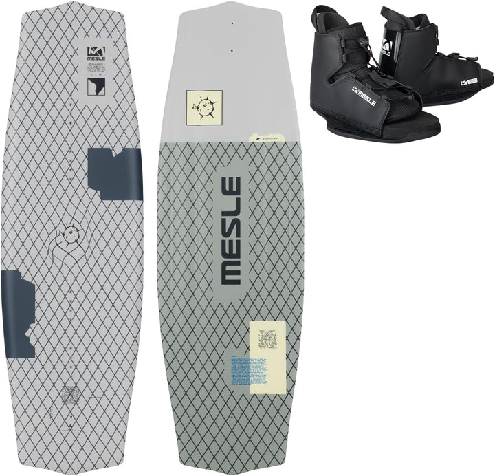 Mesle Kinder Wakeboard Set Liberty 128 cm mit Duro Bindung, Anfänger Jugendliche Universal, Universa