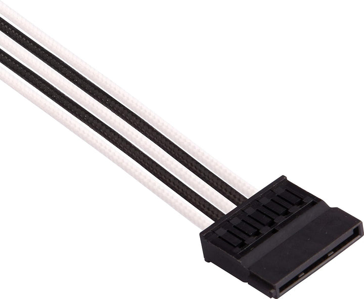 Corsair Premium Sleeved Netzteil Pro-Kabel-Set Typ4 (Generation 4-Serie) Weiss/Schwarz Pro-Set Weiss