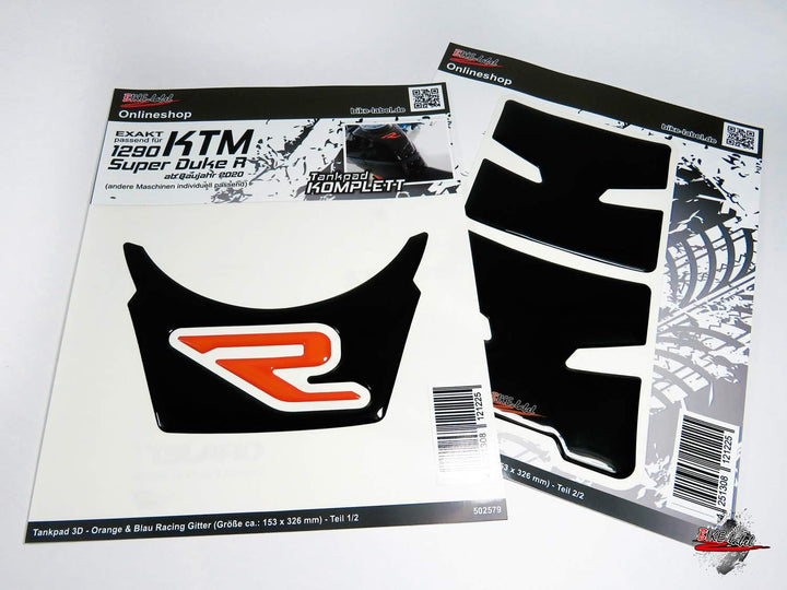 BIKE-label Tankpad Set kompatibel für KTM 1290 Super Duke R ab BJ 2020-850004